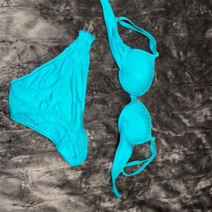 Turquoise two prize bathing suit